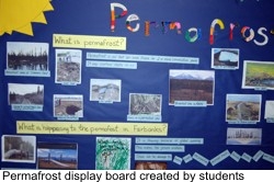 Permafrost display made by children