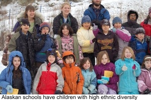 Children in Joy Elementary School have diverse ethnicity