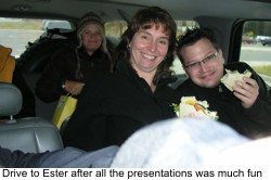 Drive to Ester after all the presentations was much fun