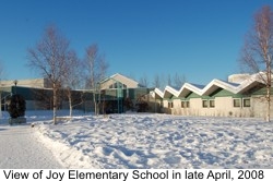 Joy Elementary School in winter