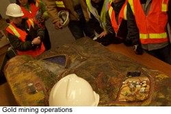 Gold mining operations