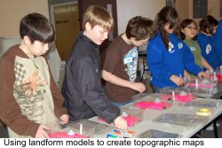Using landform models to create topographic maps