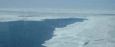 Photograph of the Arctic sea ice