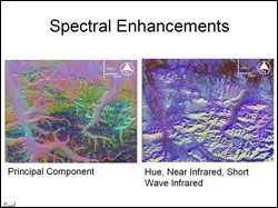 Spectral enhancement results