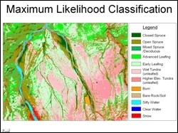 Maximum likelihood classification result