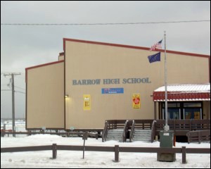 Front view of the Barrow High School