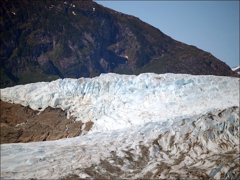 Photograph of the surface of a glacier